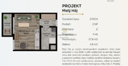 Prodej NOVÉHO bytu 1+kk/Balkon, 34 m² + parkovací stání, Dolní Měcholupy, novostavba