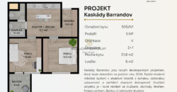 Prodej nového bytu 2+1, balkon, 57,8 m² + parkovací stání, Praha 5