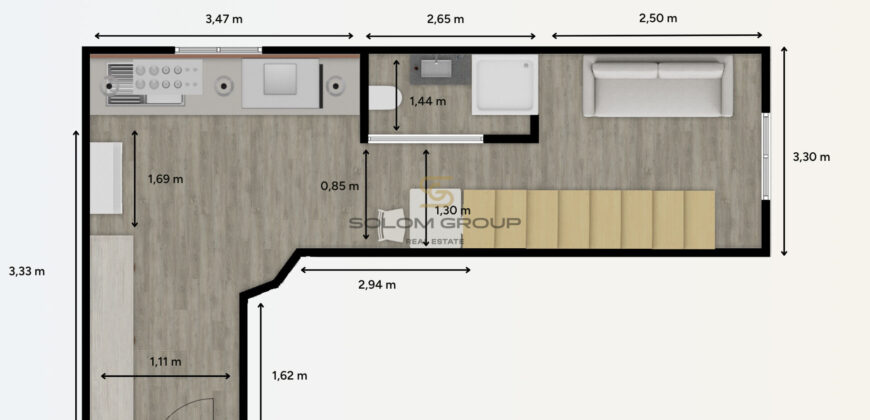 Prodej bytu 2+kk, OV, 44m2, Praha 2 – Nusle, po rekonstrukci, mezonet